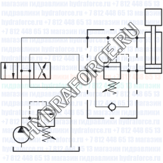VBCD SE A Тормозной (уравновешивающий, контрбалансный, подпорно-тормозной) клапан удержания нагрузки (Oleodinamica Marchesini, Италия)